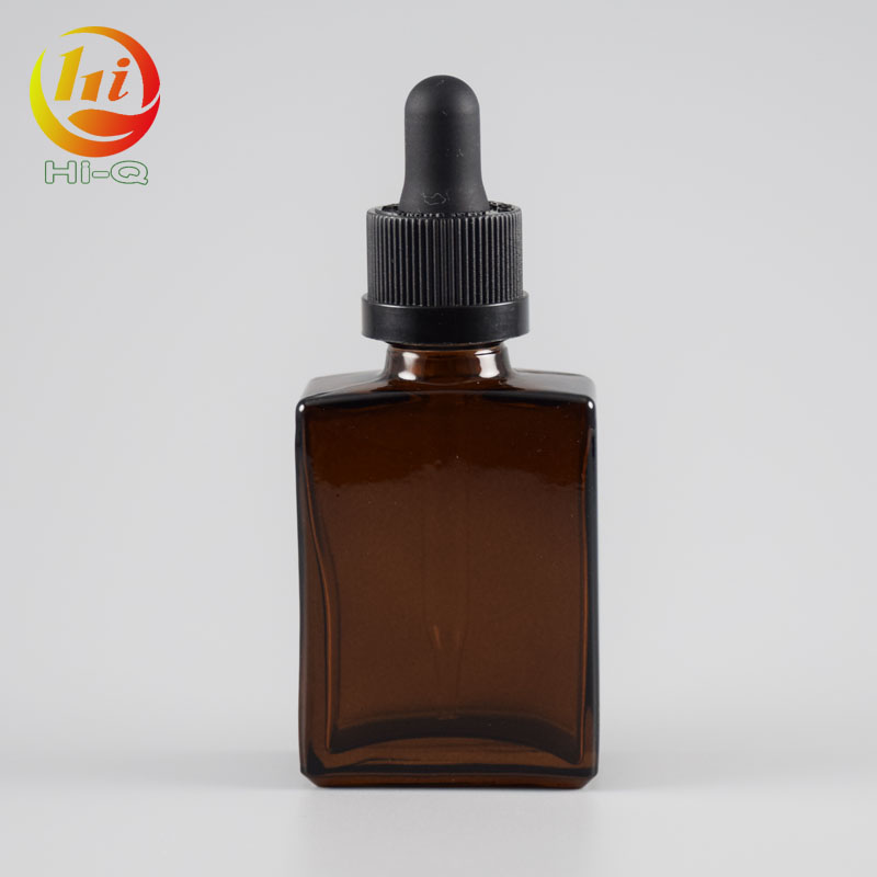 e liquid 30ml french square bottle 60ml glass essential oil rectangle dropper bottle with pipette