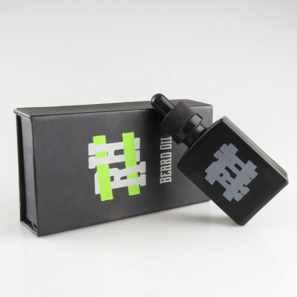 e liquid 30ml matte black rectangular glass bottels with bottle packing gift box
