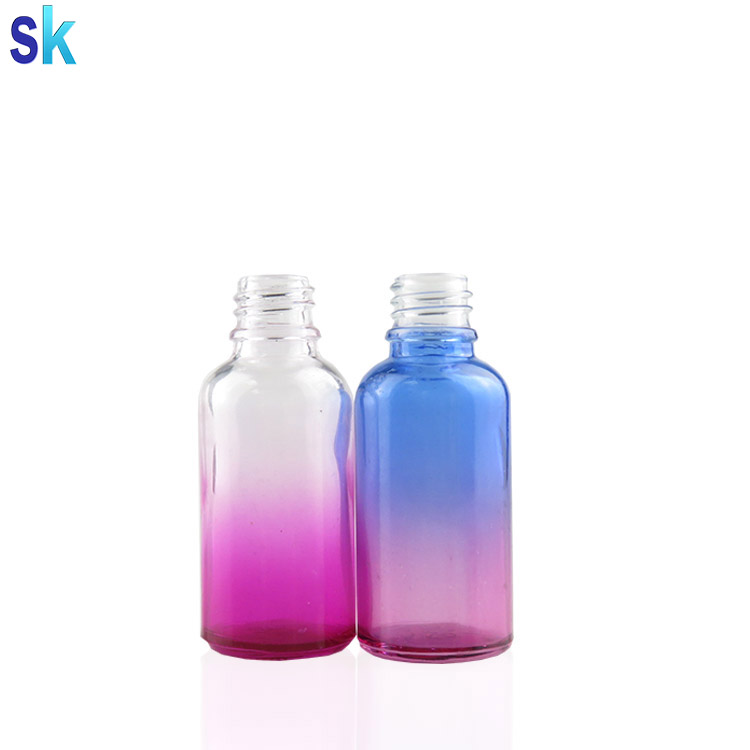 e liquid 30ml pink gradient essential oil glass dropper bottles