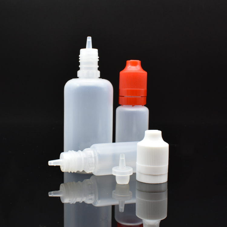 e liquid 5ml 10ml 20ml 30ml 50ml 100ml 120ml eye drop PE Plastic dropper bottle with tamper proof lid