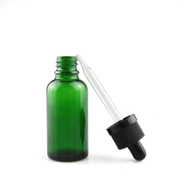 e liquid e juice 30ml green glass dropper bottle with blackchildproof cap