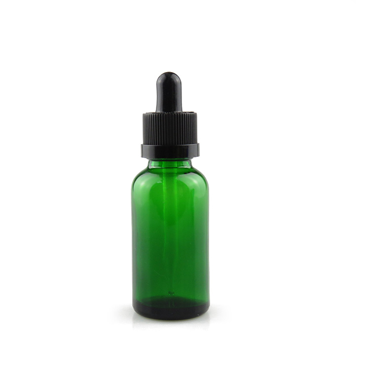 e liquid e juice 30ml green glass dropper bottle with blackchildproof cap