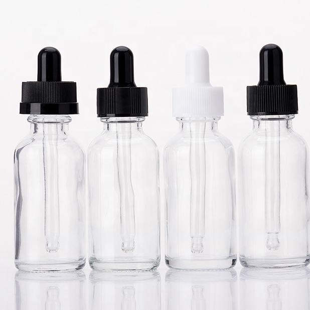 e liquid glass bottle 1oz 2oz 4oz 15ml 30ml 60ml 120ml boston round bottle with plastic screw cap