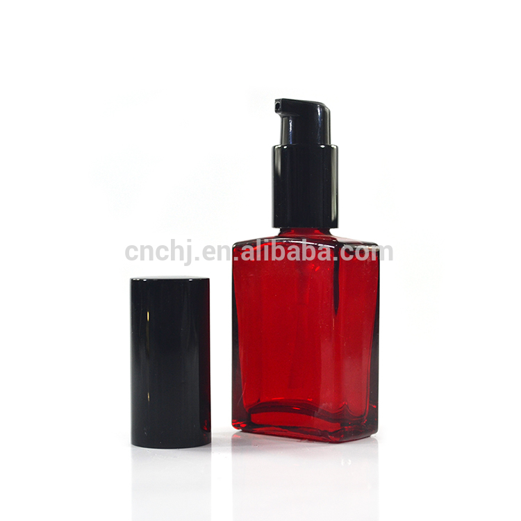 e liquid red and black clear white 15ml 30ml 50ml 100ml rectangle glass dropper bottle
