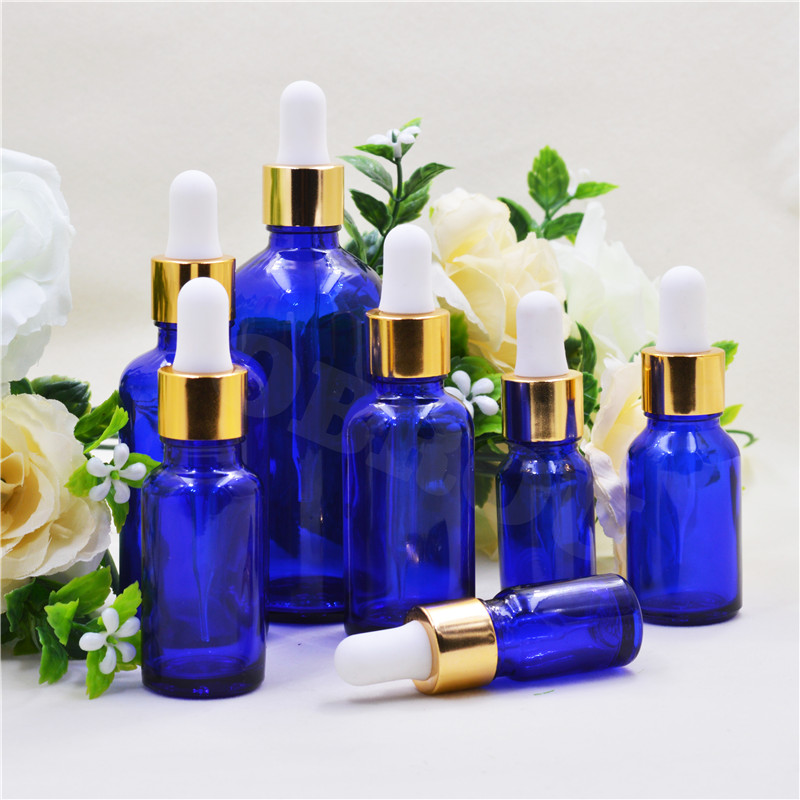 e liquid vape oil 5ml 10ml 15ml 30ml 50ml 60ml 100ml Clear Amber Green Black Cosmetic Boston Round Blue Glass Dropper Bottle