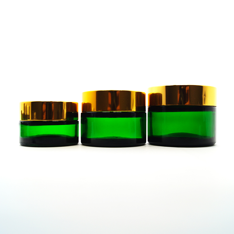 eco containers custom made glass jars cosmetic cream sample packaging