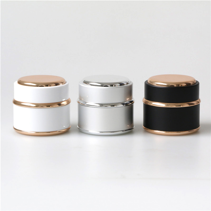eco friendly 15g 30g 50g plastic cosmetic jar with screw cap