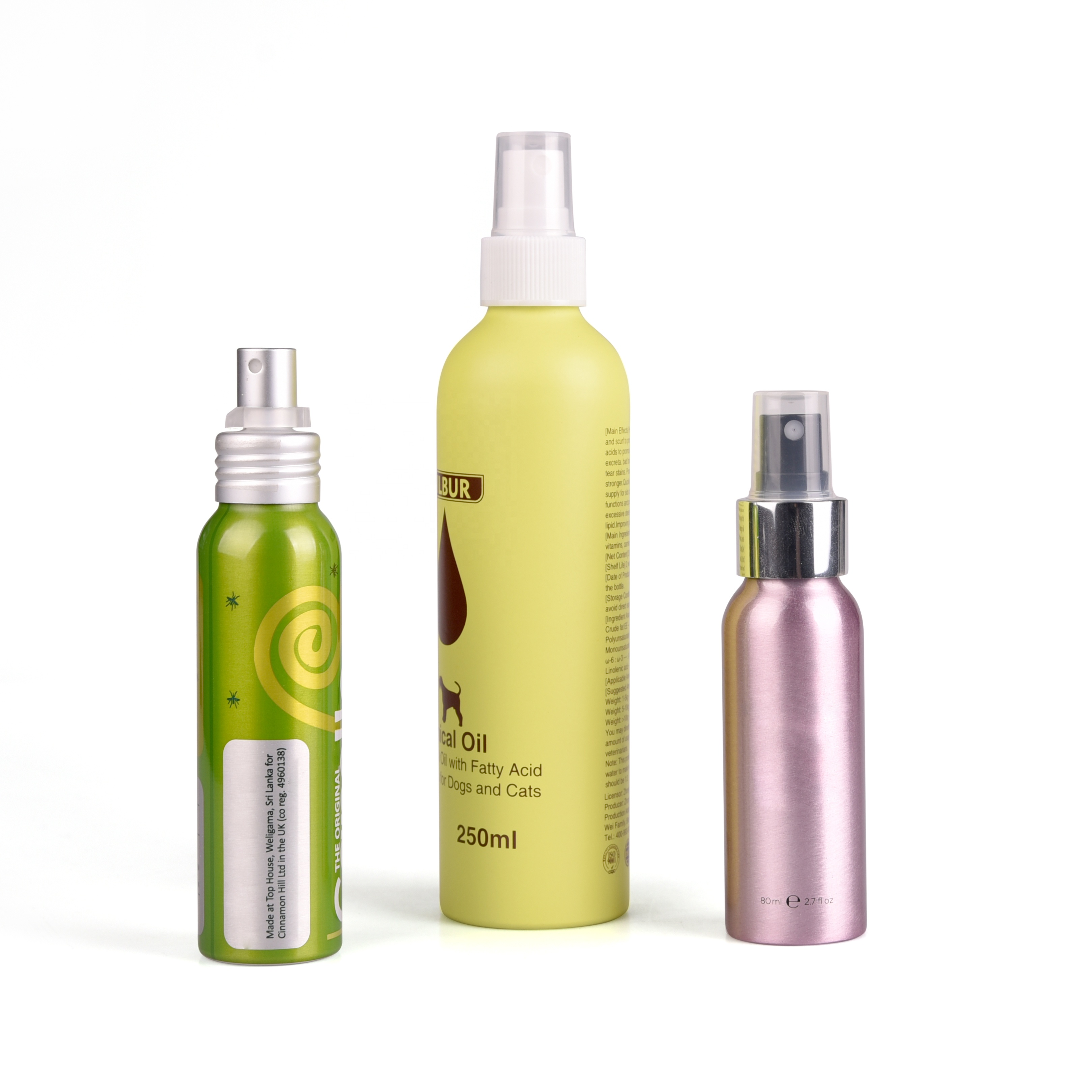 eco friendly 40z 30ml 50ml 60ml 80ml 100ml 150ml 200ml 250ml popular aluminum fine mist spray bottles wholesale