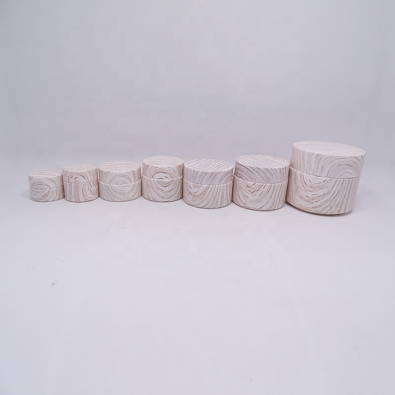 eco friendly 50ml empty unique cosmetic water transfer printing containers face cream jar with lid
