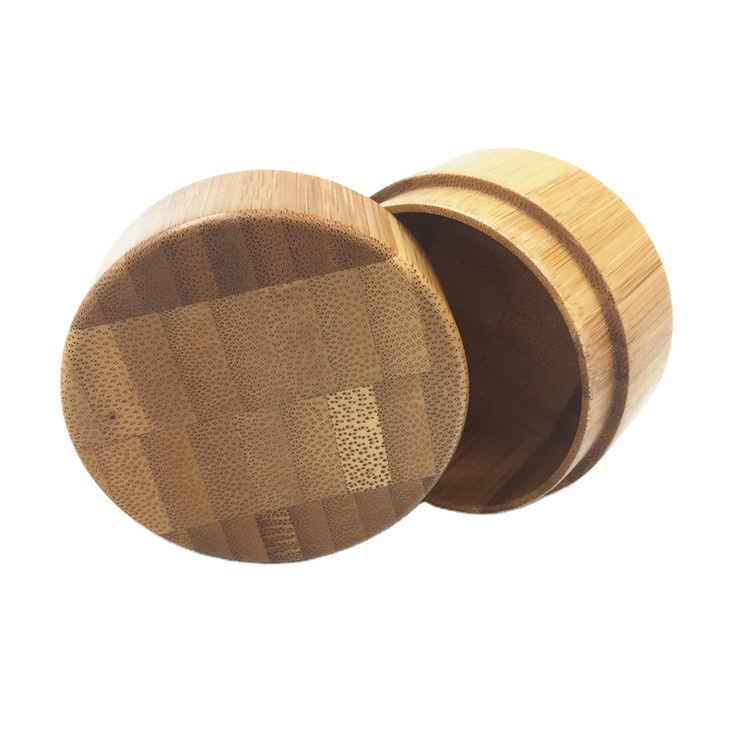 eco friendly Cosmetic Packaging 50g Bamboo Cream Jar with Wooden Lid
