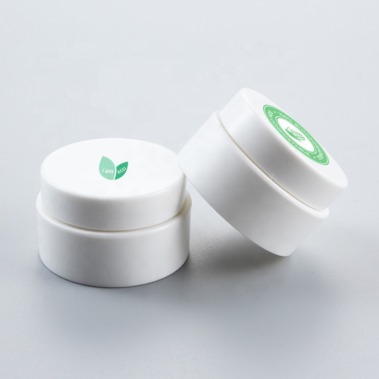 eco friendly biodegradable packaging clear empty storage pla cosmetic jar for face mask, cream jar
