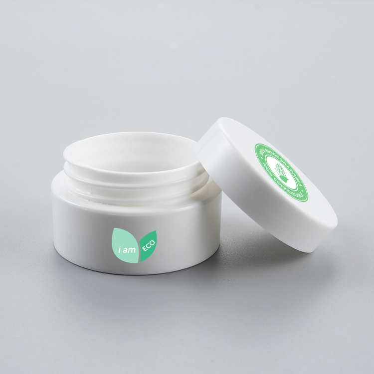 eco friendly biodegradable packaging clear empty storage pla cosmetic jar for face mask, cream jar
