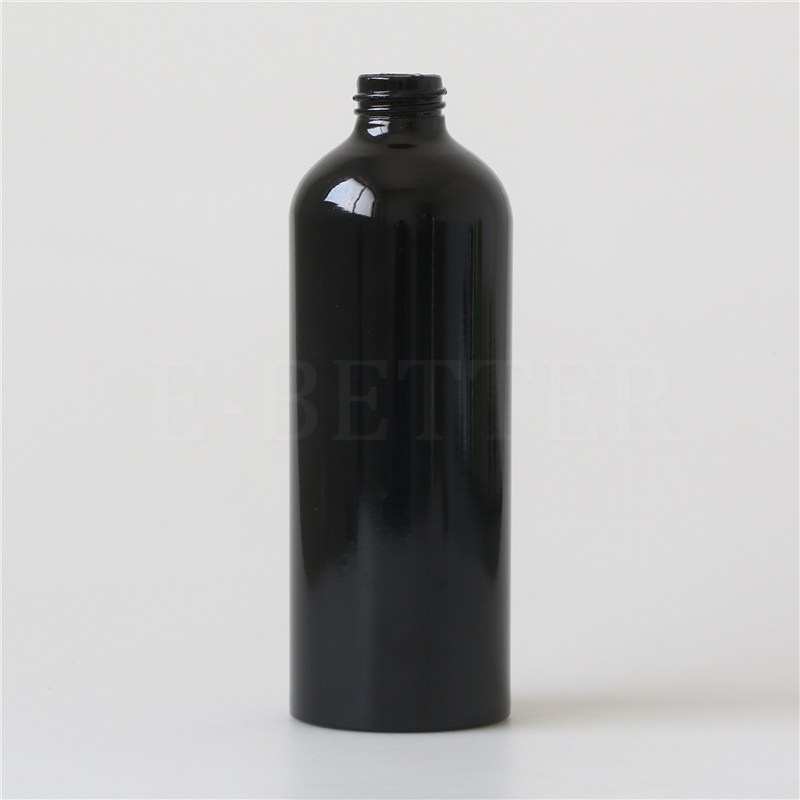 eco friendly black 500ml aluminum bottle with trigger sprayer
