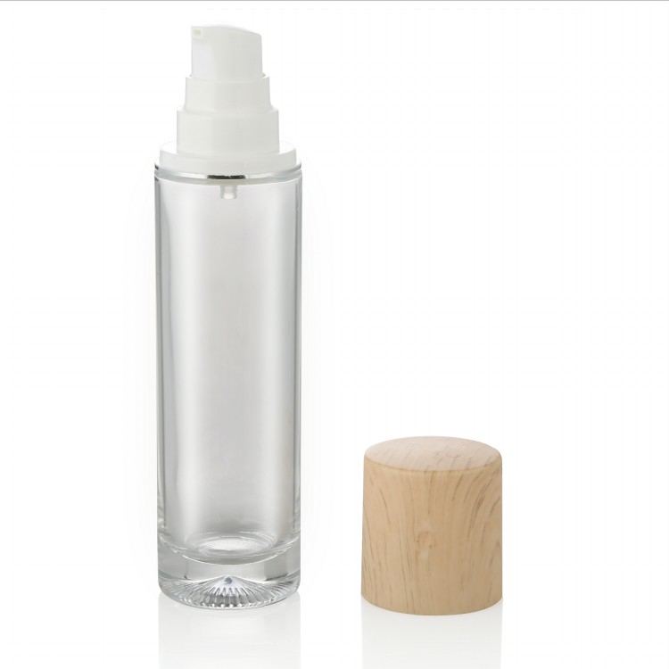 eco friendly cosmetic containers 15g 30g 50g cosmetic jar 100ml bamboo spray bottle with bamboo cap