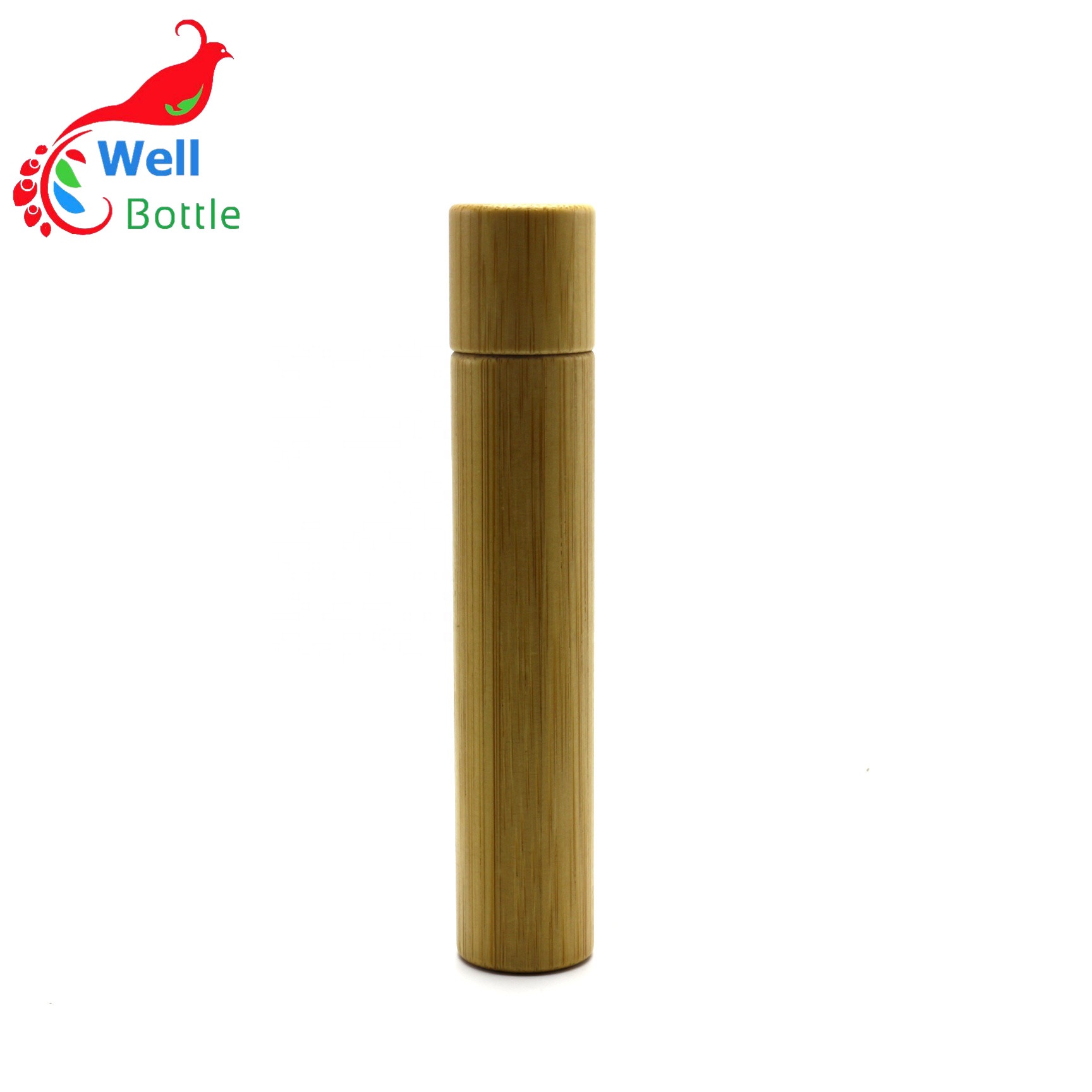 eco-friendly cosmetic packaging bamboo essential oil roller bottle Roller-075RL