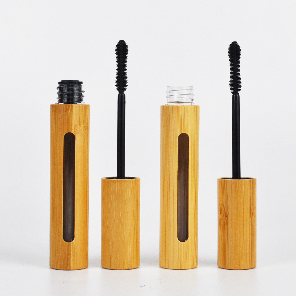 eco friendly cosmetic packaging tube 6g bamboo empty mascara tube with inner