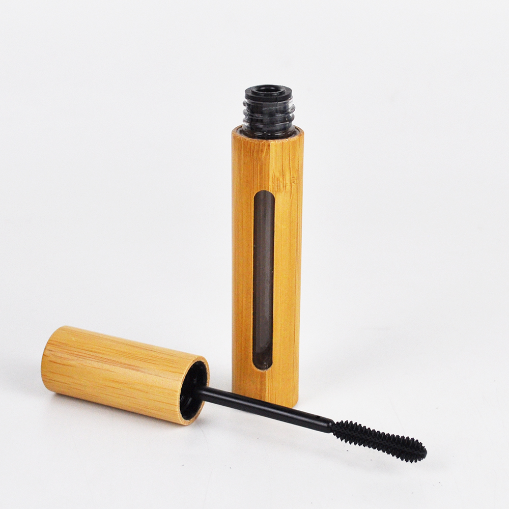 eco friendly cosmetic packaging tube 6g bamboo empty mascara tube with inner