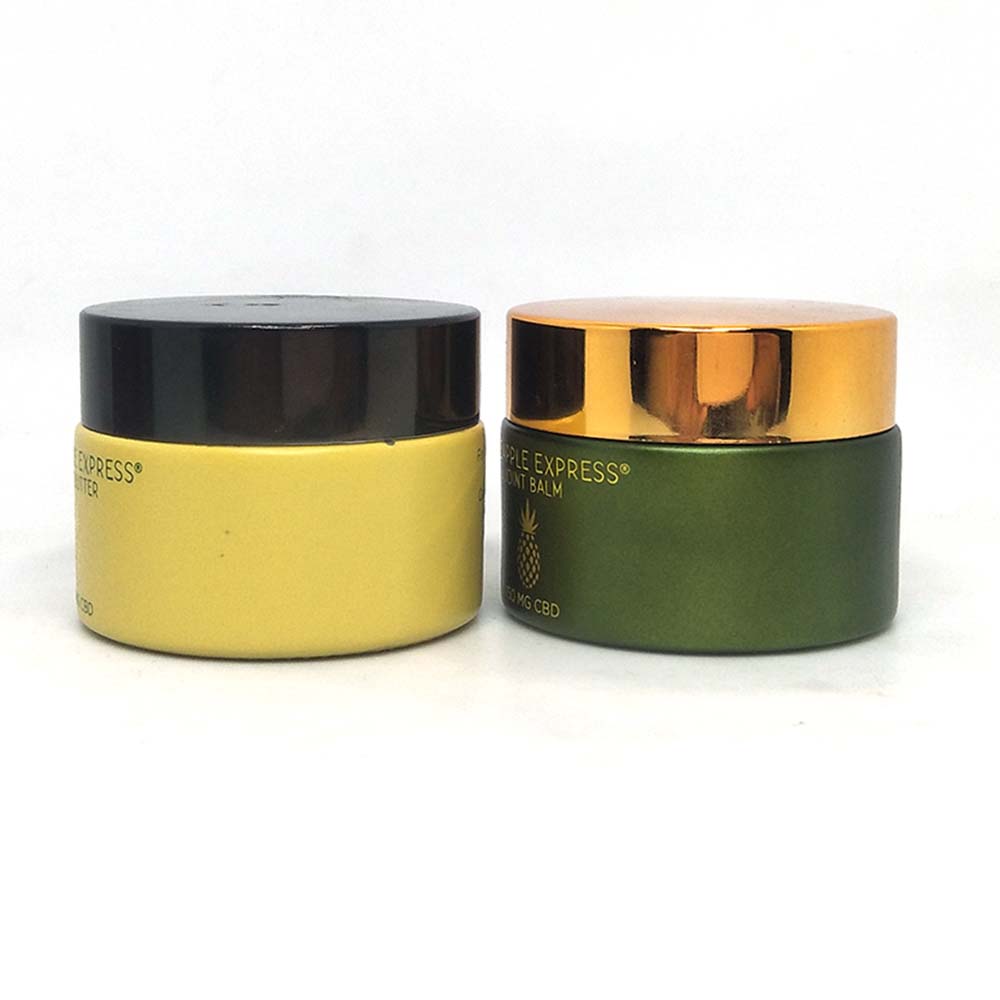 eco friendly cream jar airtight glass cosmetic jar with aluminous lid 30ml 50ml 60ml