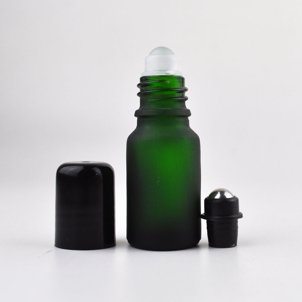 eco friendly deodorant black greenglass bottles with roller ball 10m 30ml 50ml