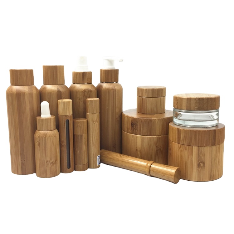 eco friendly empty bamboo perfume container