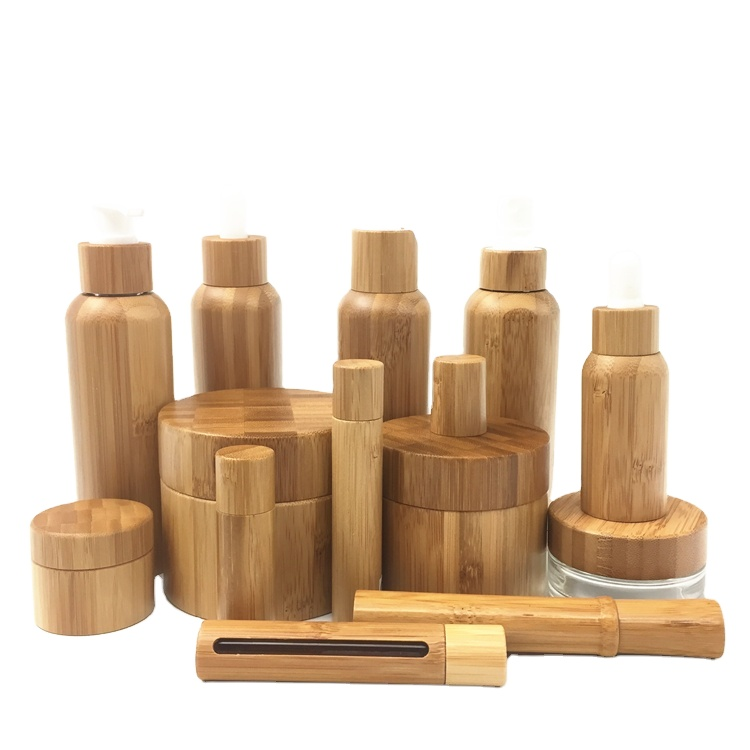 eco friendly empty bamboo perfume container