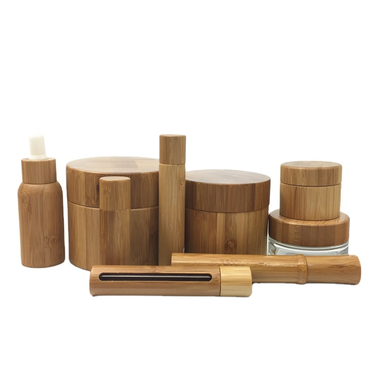 eco friendly empty bamboo perfume container