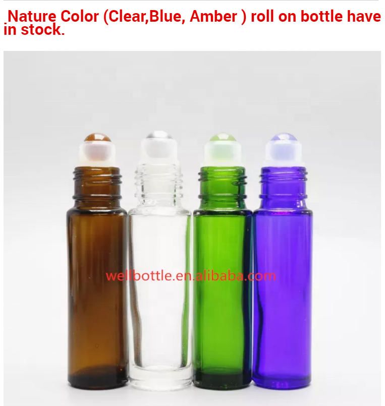 eco friendly essential oil 3ml 5ml 8ml 10ml 15ml roll on glass bottle bamboo roller bottle for perfume roller-8888A