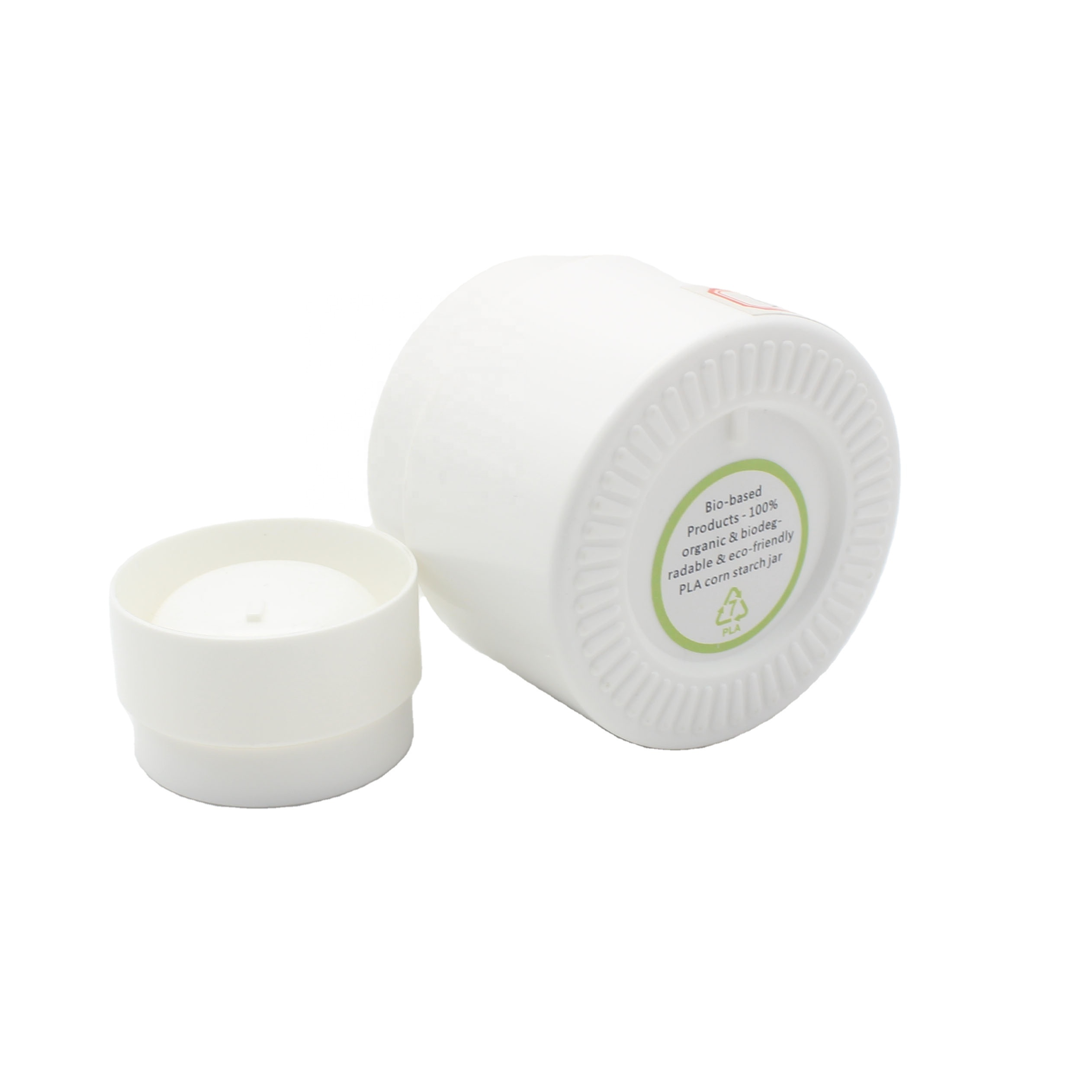 eco friendly lip balm jar pla cosmetic skin care packaging environmentally friendly material PLAJ-021