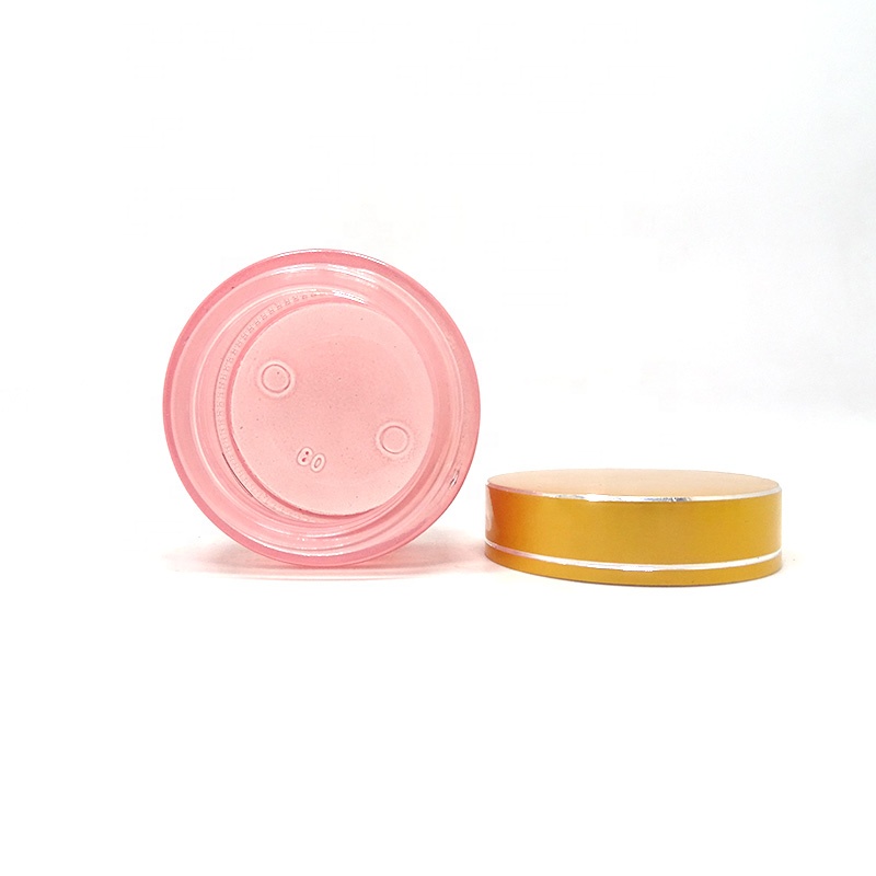 eco friendly luxury 5g 10g 15g 20g 30g 50g 100g empty cosmetic fancy cream glass jar with golden silver lid