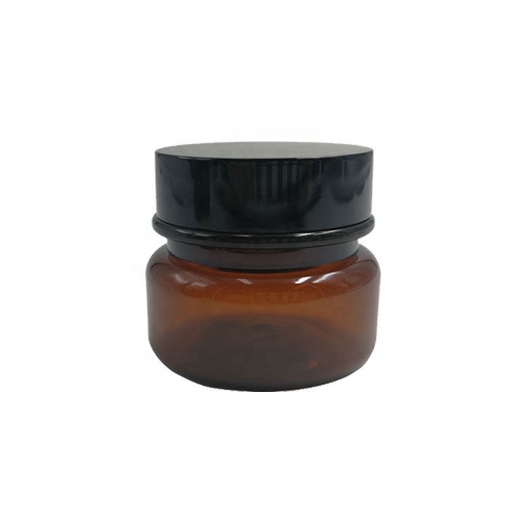 eco friendly material brown 40ml 120ml 170ml lotion bottle pump, empty 60g jar cream plastic