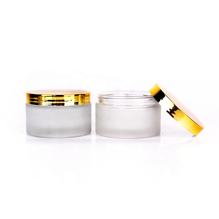 eco-friendly round 200ml cosmetic cream glass jar