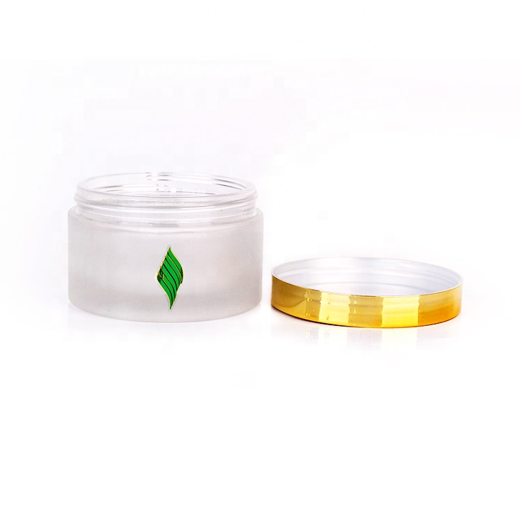 eco-friendly round 200ml cosmetic cream glass jar
