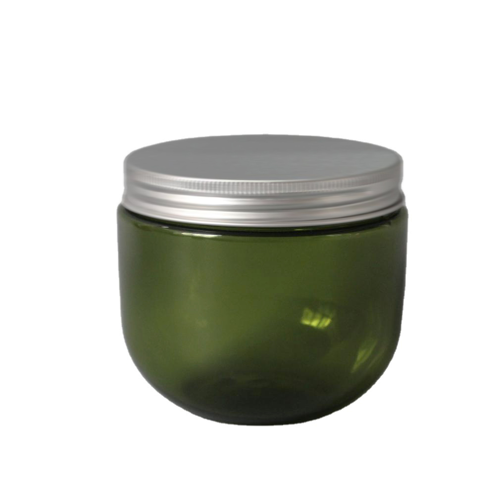 eco friendly round plastic cosmetic body scrub containers