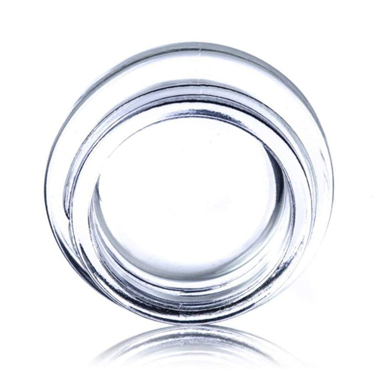 eco-friendly skincare clear glass eyes cream cosmetic container jar