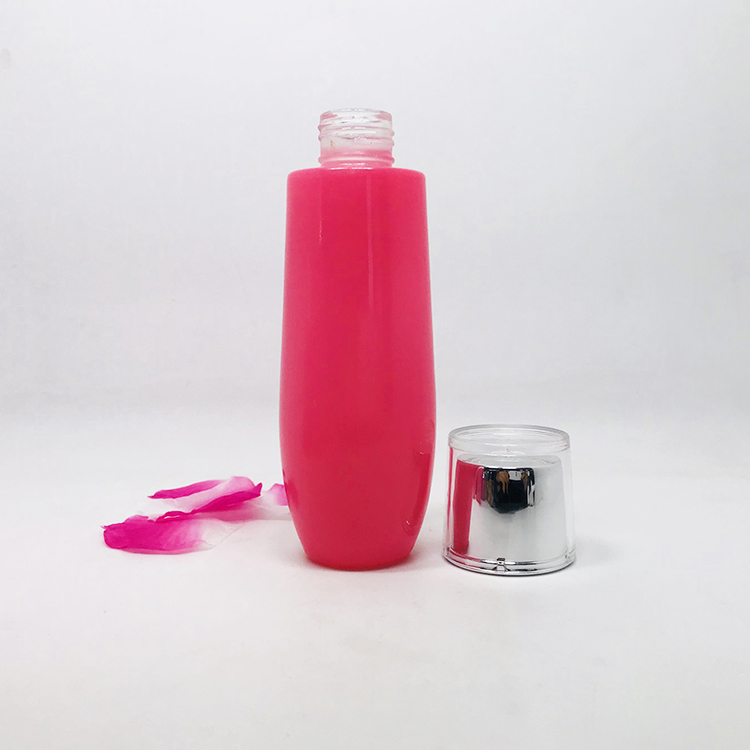 ecofriendly cosmetic packaging cream jar custom shape pink color