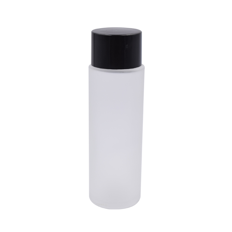 egf beauty products professional design lotion bottle 30ml 50ml 100ml thick frosted matte white round glass bottle with cap