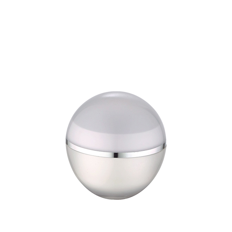 egg ball shape cosmetic acrylic cream jar 5g 15g 30g 50g lip balm container