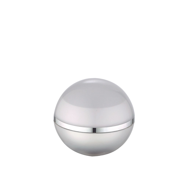 egg ball shape cosmetic acrylic cream jar 5g 15g 30g 50g lip balm container