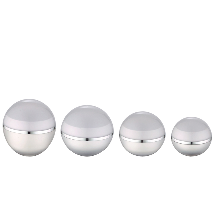 egg ball shape cosmetic acrylic cream jar 5g 15g 30g 50g lip balm container
