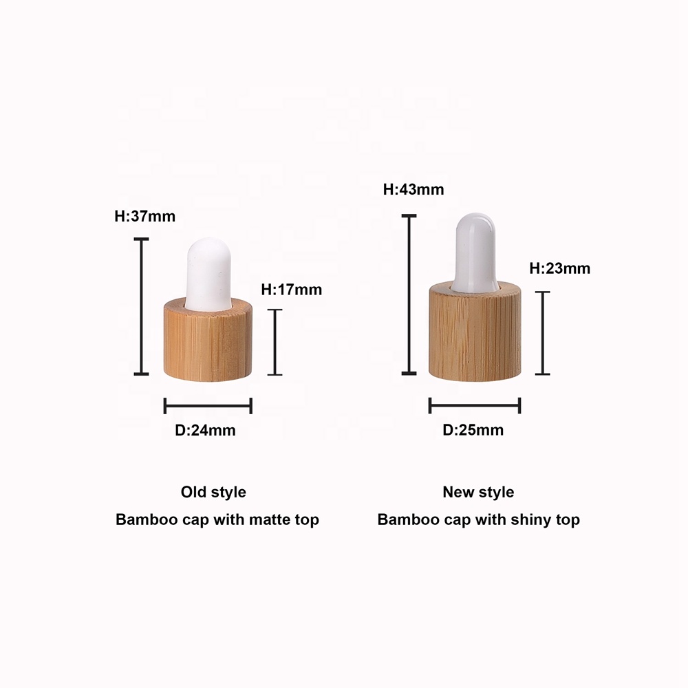 embellish skin oil white bottle packaging bamboo dropper 5ml 10ml 15ml 20ml 30ml 50ml 100ml glass dropper bottle white