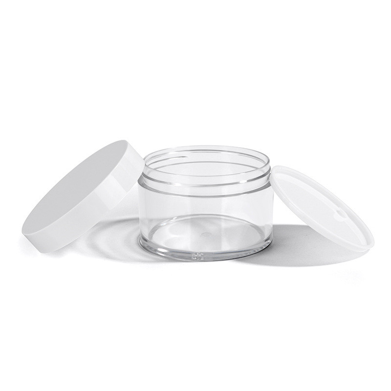 empty 100g 200g 300g amber clear PET plastic jar with aluminum plastic screw cap food storage, cosmetic packaging container
