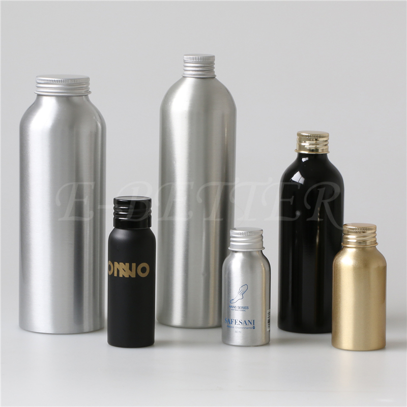 empty 100ml 250ml 300ml 500ml aluminum spray bottle for packing cosmetic skin water hand sanitizer