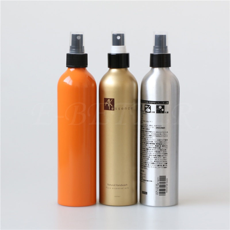 empty 100ml 250ml 300ml 500ml aluminum spray bottle for packing cosmetic skin water hand sanitizer
