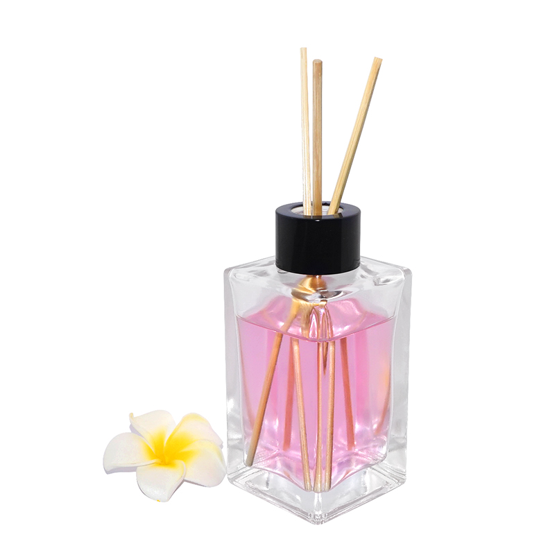 empty 100ml clear glass room fragrance air freshener reed diffuser fire-free rattan aromatic bottle
