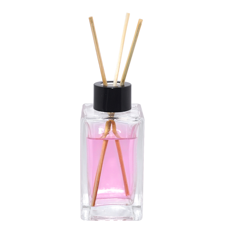 empty 100ml clear glass room fragrance air freshener reed diffuser fire-free rattan aromatic bottle