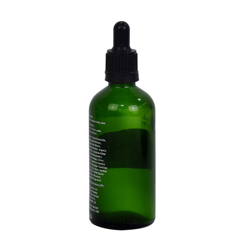 empty 100ml  personal care cosmetic glass packaging skin care lotion serum dropper glass essential oil bottle