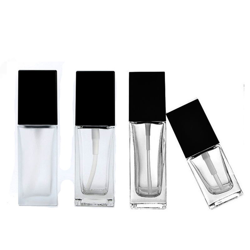 empty 10ml 20ml 30ml 40ml 50ml glass liquid cosmetic container/foundation bottle/cream lotion essential oil bottle