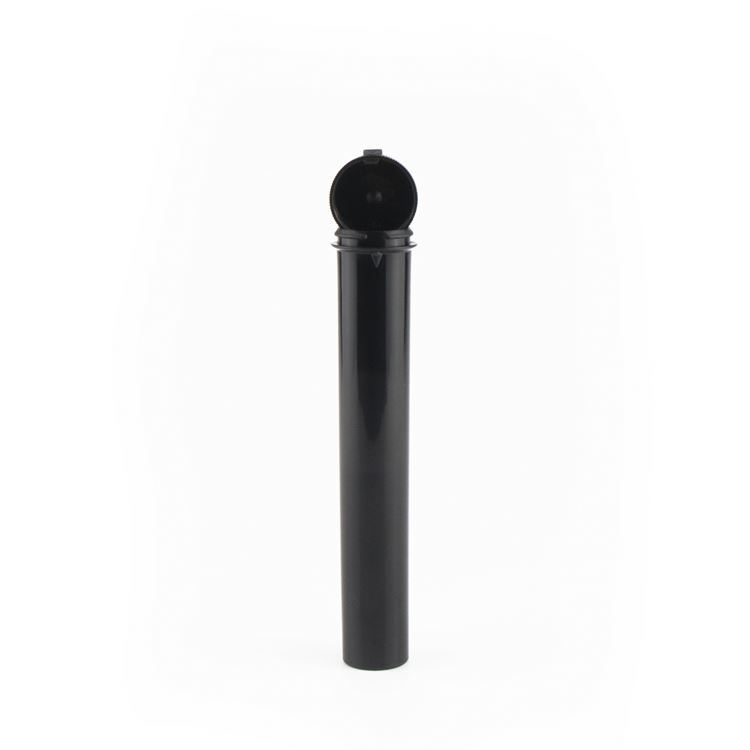 empty 120mm childproof tube with plastic lid custom printed cigar tubes screw cap child resistant preroll joint packaging