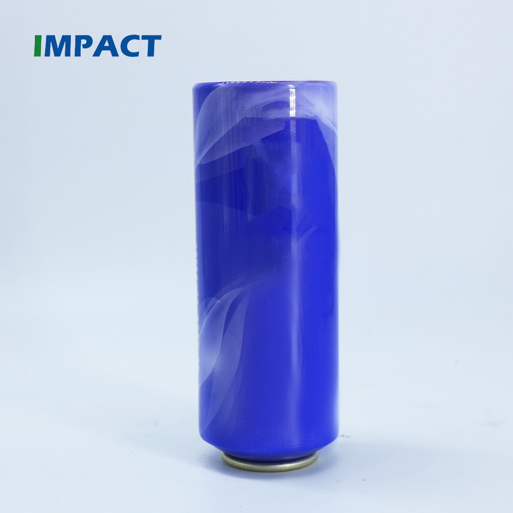 empty 150ml blue aluminium spray bottles