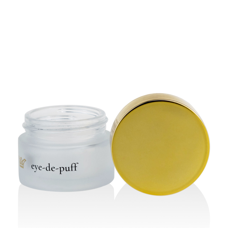 empty 15g glass lip jar 5g 10g 15ml 20g 30g 50g 100g 200g hot stamping silk printing white frosted glass cream jar with gold lid